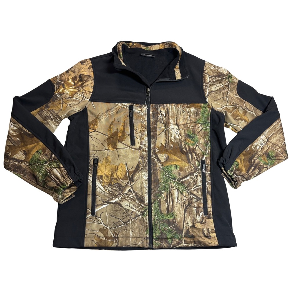 Dunbrooke Softshell Jacket Men's Camo NWOT Realtree Xtra Full Zip Large
